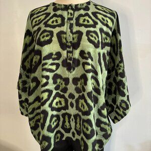 Givenchy Silk Animal Print Blouse size M